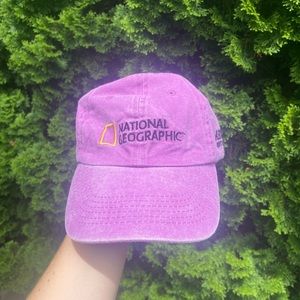 National Geographic purple baseball cap purple hat